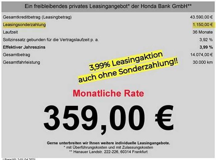 Honda CR-V e:HEV Elegance 2WD *AKTION*